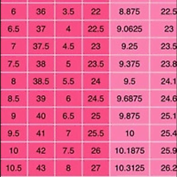 HOPE 🤓THIS HELPS 👀EUROPEAN SHOE SIZES - Picture 3 of 4